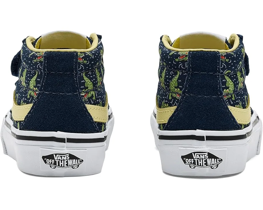 Кроссовки Vans Kids SK8 Mid Reissue V с верхом из замши и холста на липучках