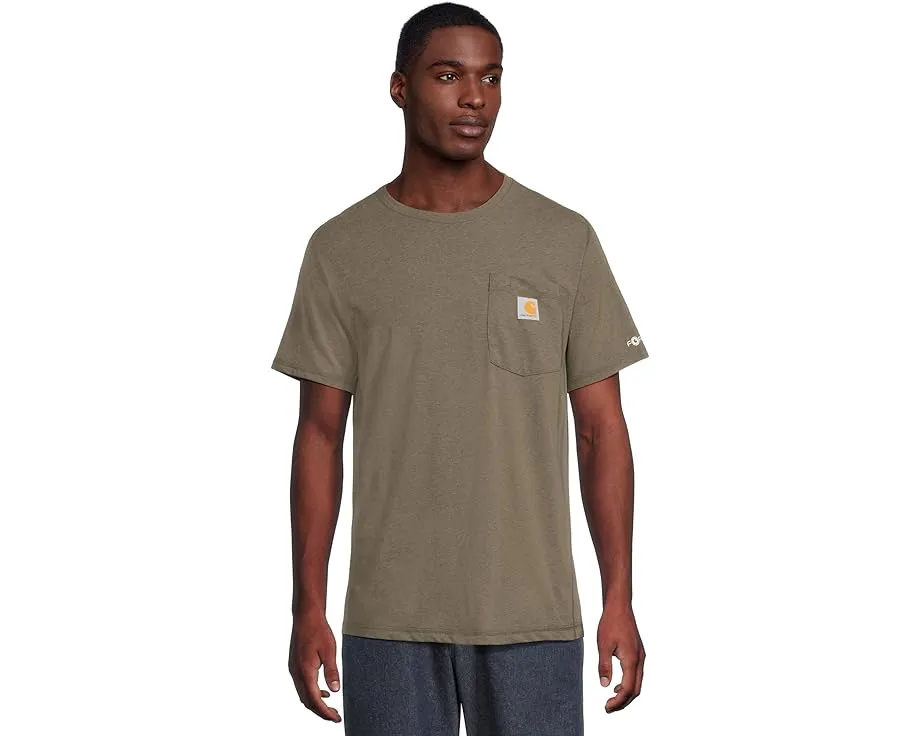 Футболка Carhartt Force Relaxed Fit Midweight с карманом и защитой UPF 25+