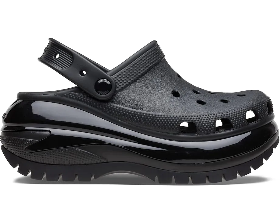 Кроссовки-клоги Crocs Mega Crush с высокой платформой и ремешком