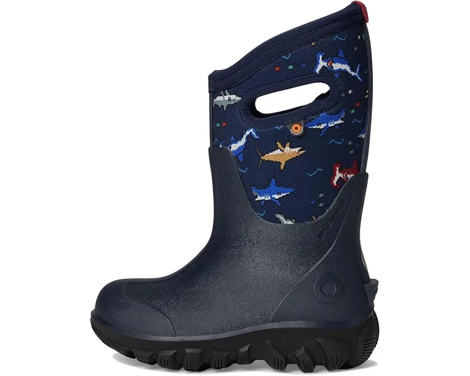 Детские сапоги Bogs Kids Classic Seamless с пиксельным принтом акулы и водонепроницаемым верхом