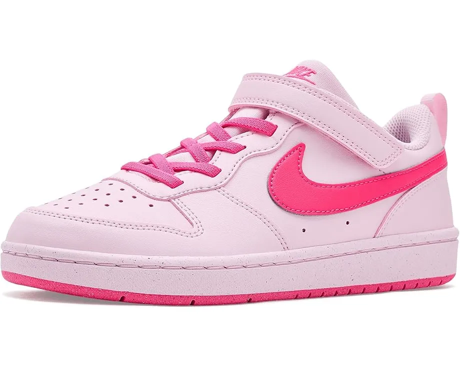 Кроссовки Nike Kids Court Borough Low Recraft BP с водоотталкивающей пропиткой и липучкой