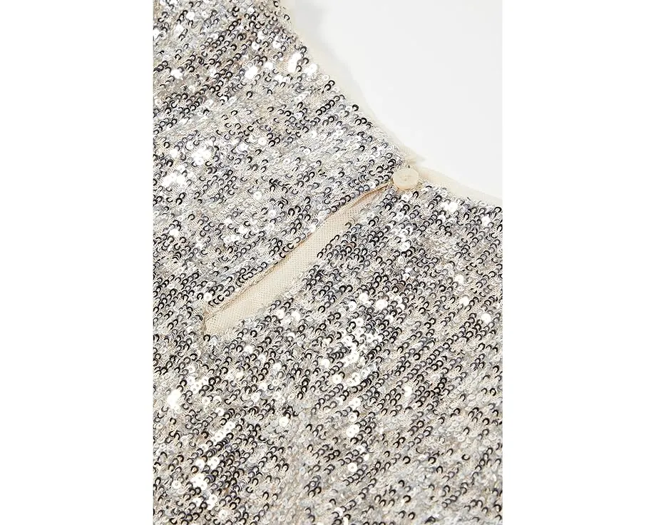 Платье-трапеция с пайетками Janie and Jack для праздника