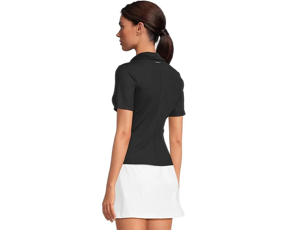 Поло TravisMathew Moveknit с коротким рукавом и V-образным вырезом