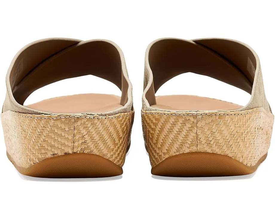 Сандалии Lulu Lux Cross Slides из замши с платформой от FitFlop