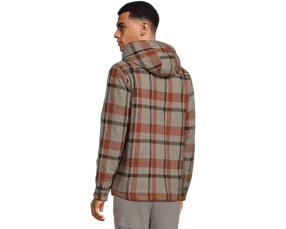 Рубашка Prana Asgard Hooded Flannel с капюшоном и накладными карманами