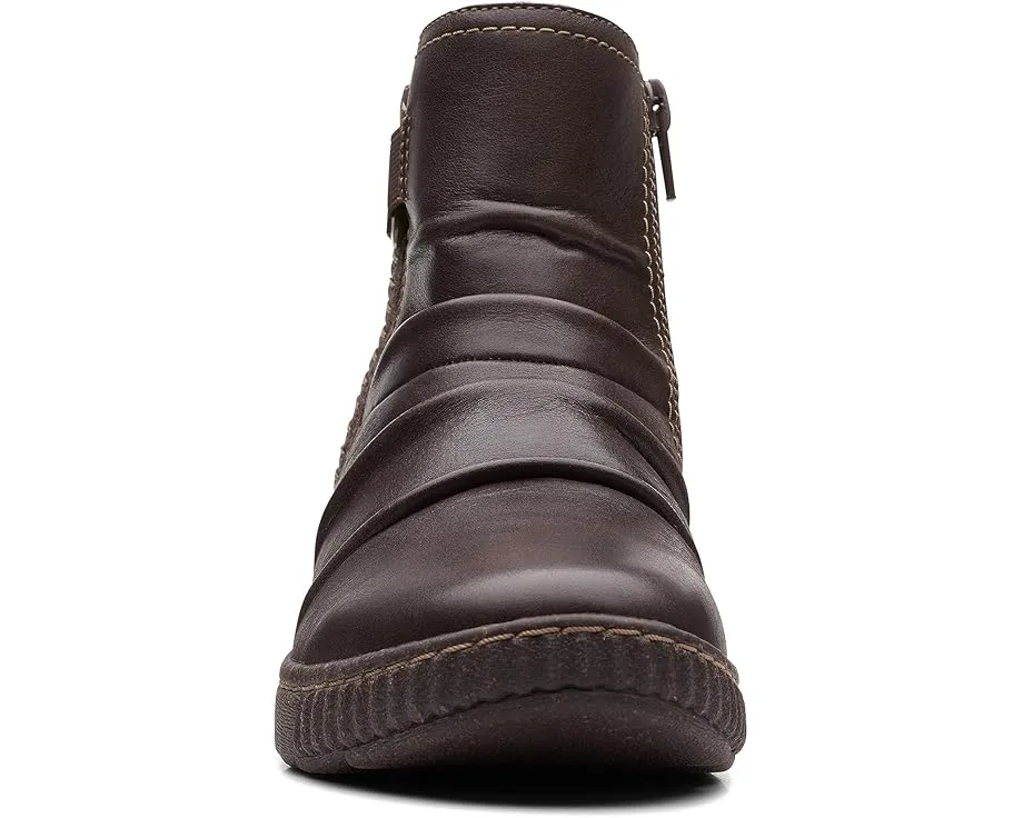 Ботильоны Clarks Caroline Orchid на рисовой подошве с круглым носком и молнией сзади