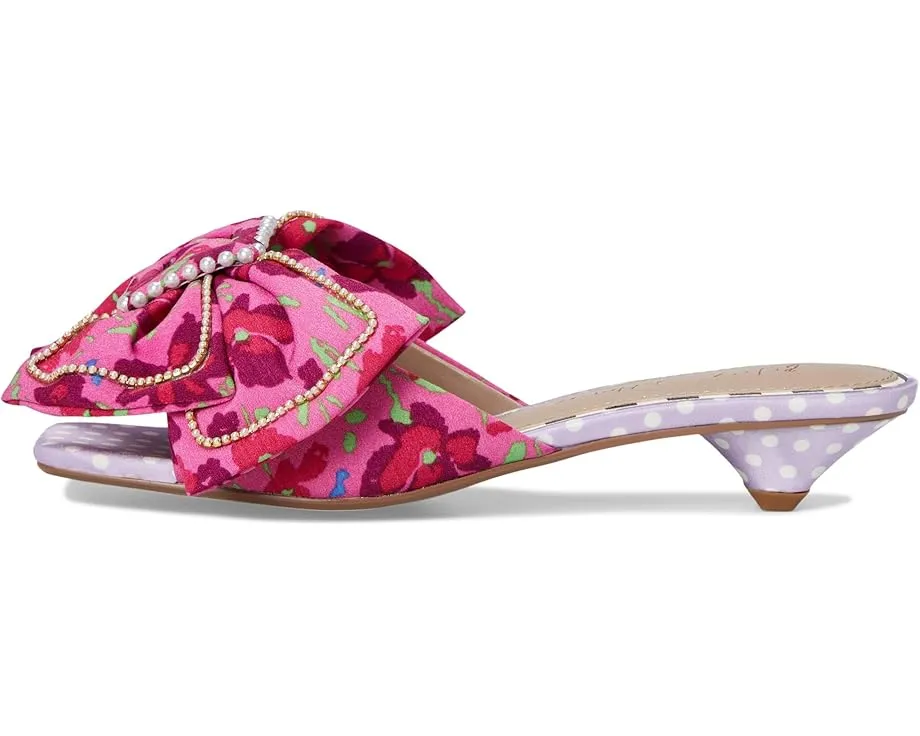 Туфли Blue by Betsey Johnson Aylah на небольшом каблуке с бантом и цветочным декором