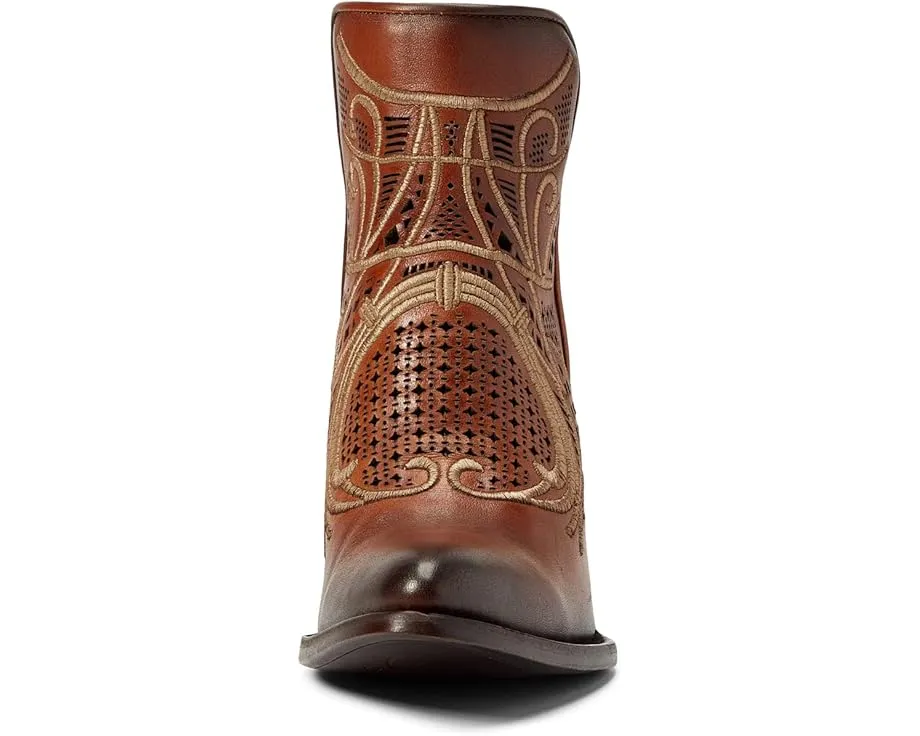 Ботинки Cuadra CU434 с острым носком на квадратном каблуке и перфорацией