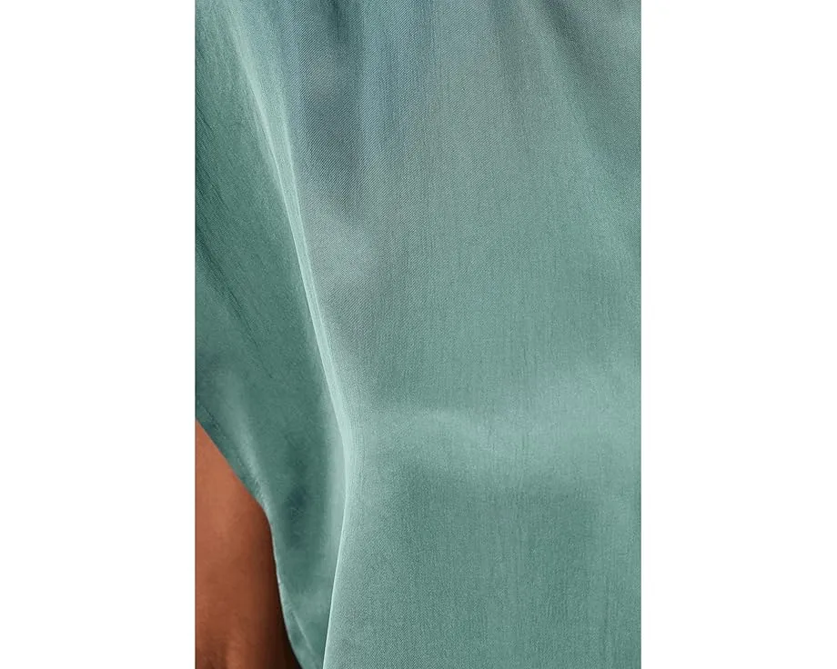 Lightweight Satin Shimmer Square Top