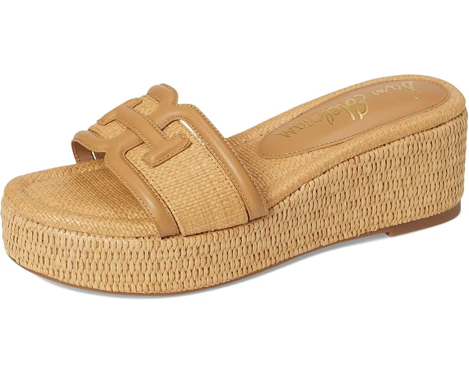 Сандалии Sam Edelman Pauleena на платформе с клиновидным каблуком и логотипом
