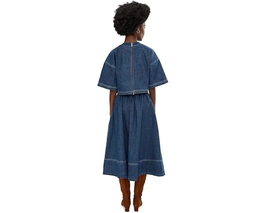 Джинсовый комплект Free People Westley с плиссированной юбкой