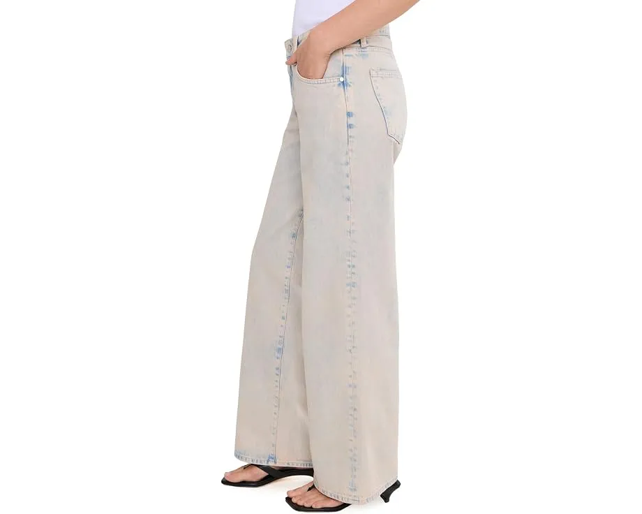 Джинсы AG Jeans Adria с низкой посадкой и широкими штанинами в оттенке Mojave Pink