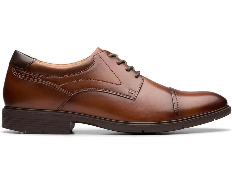 Оксфорды Clarks Eldredge Cap с мыском и резиновой подошвой