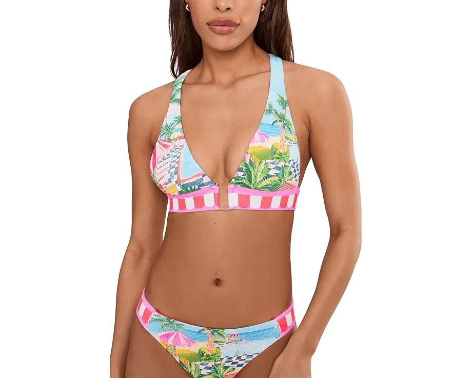 Топ BECCA Miami Beach Maddison с широкой повязкой на шее и поддержкой под грудью