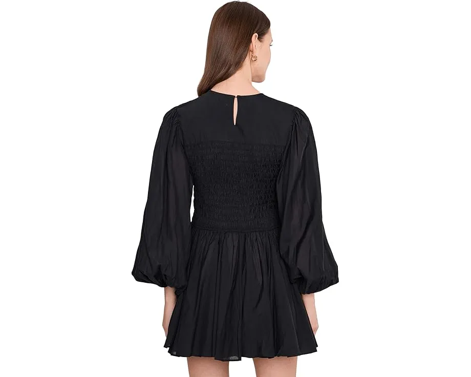 AllSaints платье Chia мини из органического хлопка с объемными рукавами