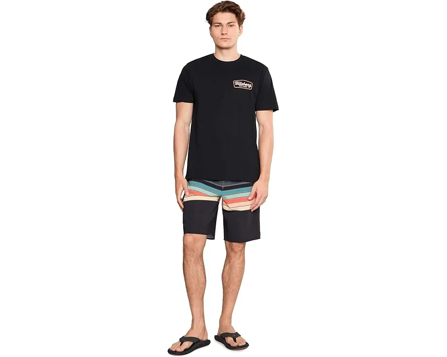 Billabong шорты All Day Stripe Pro с принтом