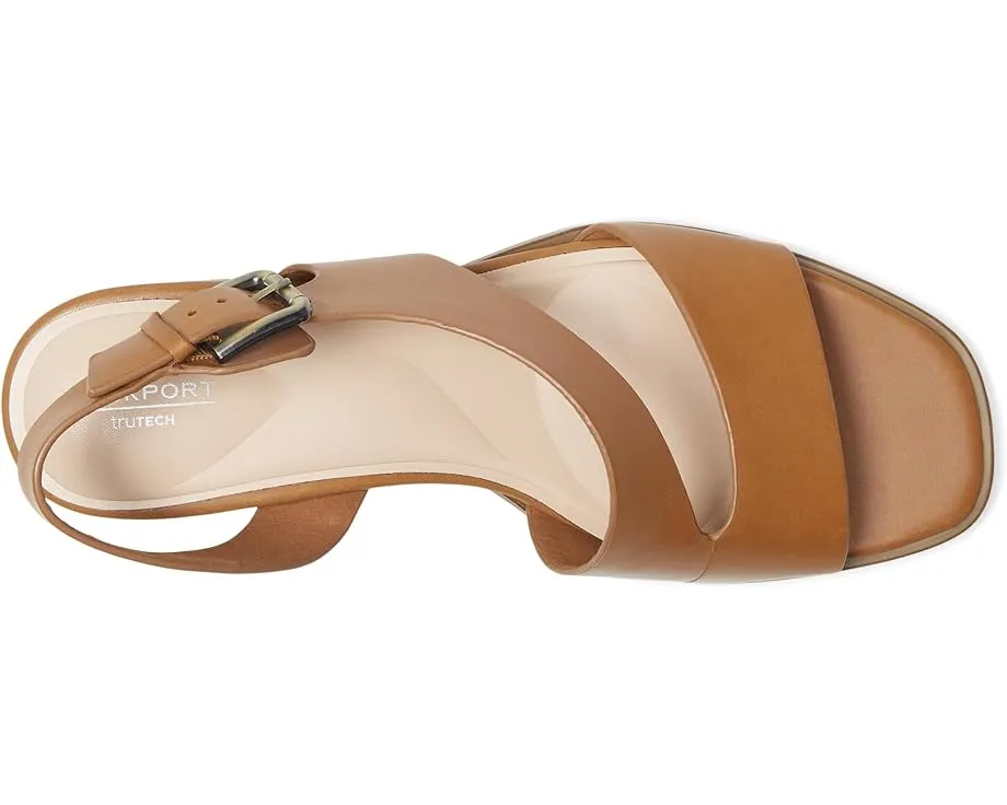 Босоножки Hennly от Rockport с открытым квадратным носком и регулируемой пряжкой