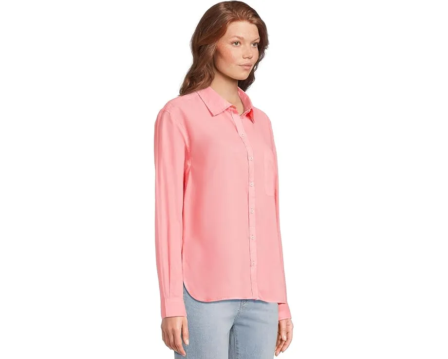 Рубашка Lilla P с длинным рукавом свободного кроя из легкого летнего вуаля