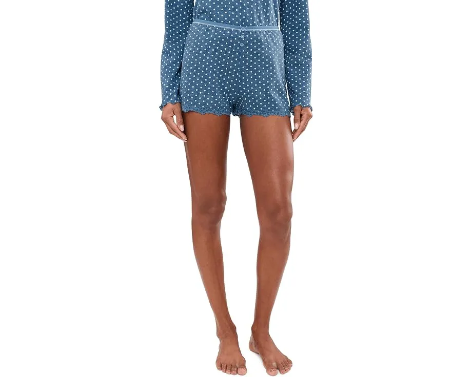 Пижамный комплект Free People Spring Break Sleep Set с ретро принтом и рюшами