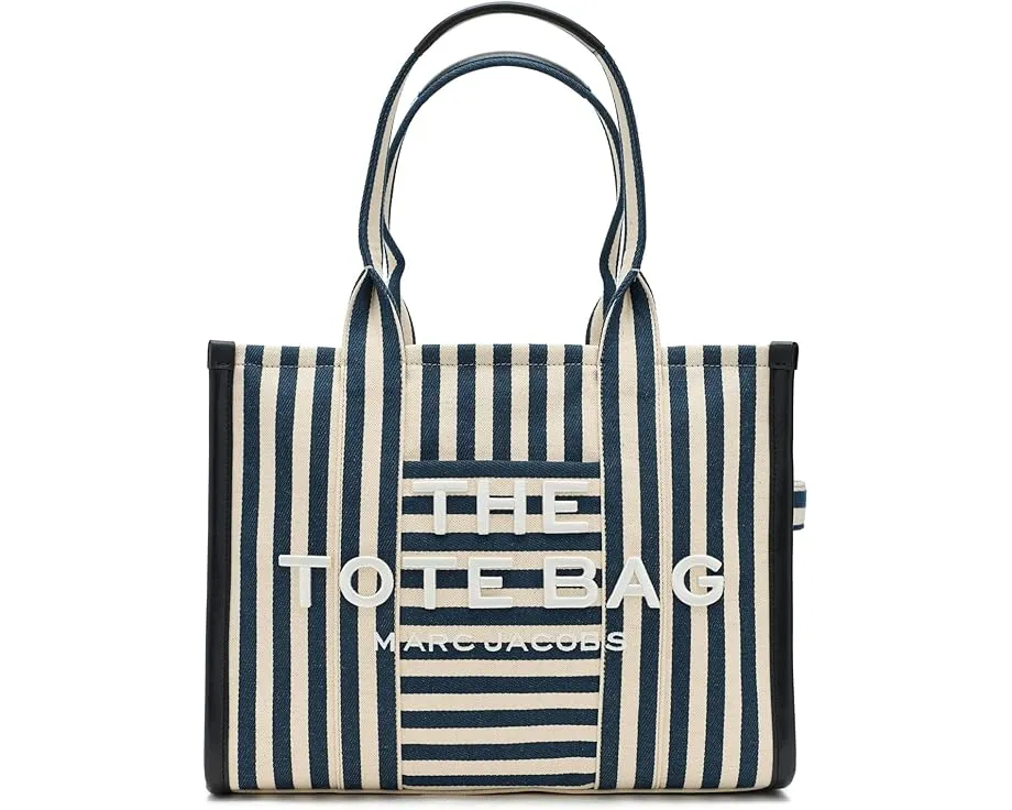 Большая сумка-тоут Marc Jacobs из полосатого холста
