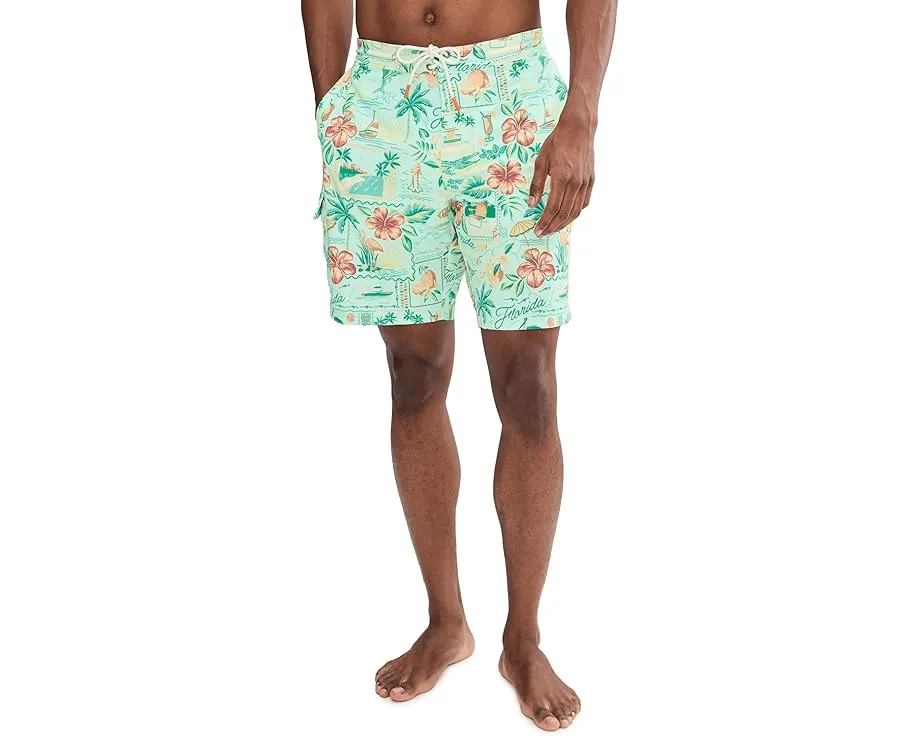 Tommy Bahama Шорты Baja Florida Fun 8 с цветочным принтом и защитой UPF 30