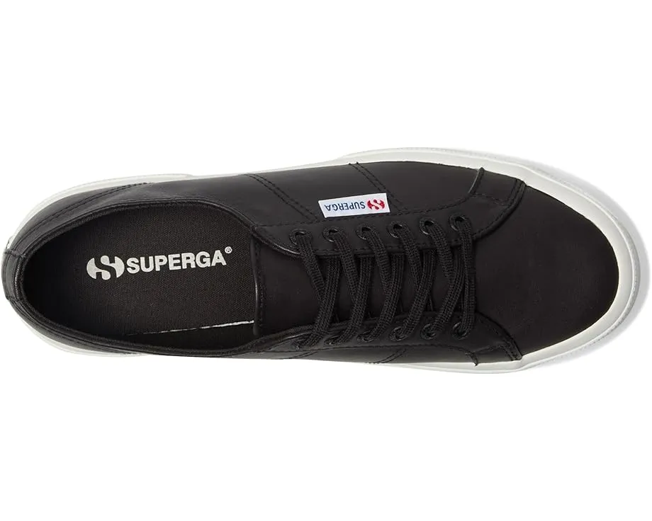 Кроссовки Superga 2750 Nappa из натуральной кожи с круглым носком