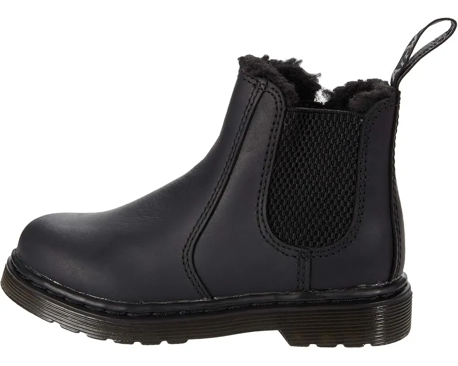 Ботинки Dr. Martens 2976 Leonore Mono T на шнурках с искусственным мехом