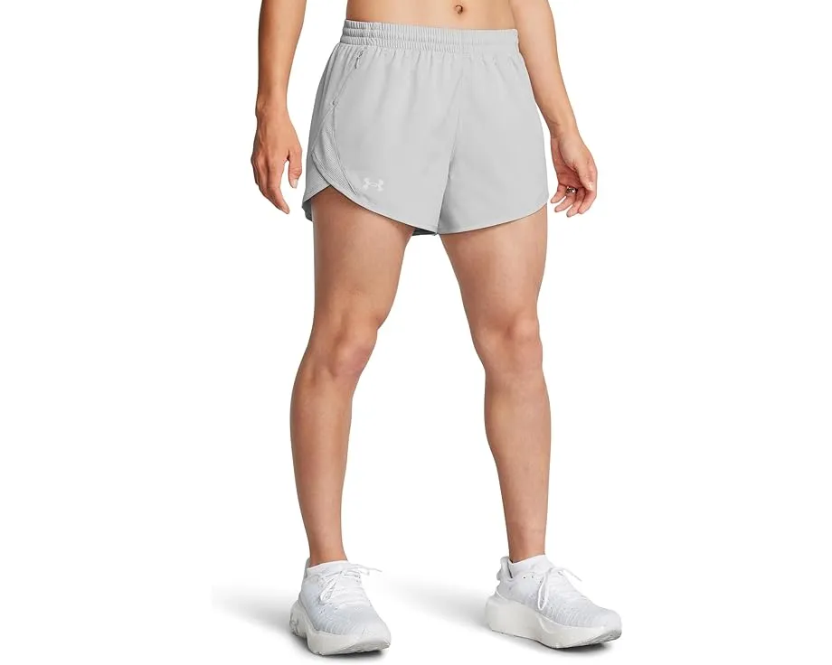 Шорты Under Armour Fly By Heathered с сетчатыми вставками и вшитым шортами