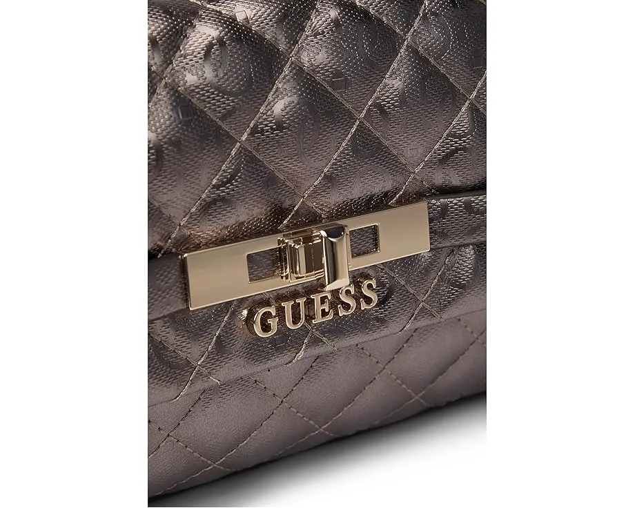 Сумка GUESS Idra Top Handle Flap с клапаном и съемным ремнем через плечо