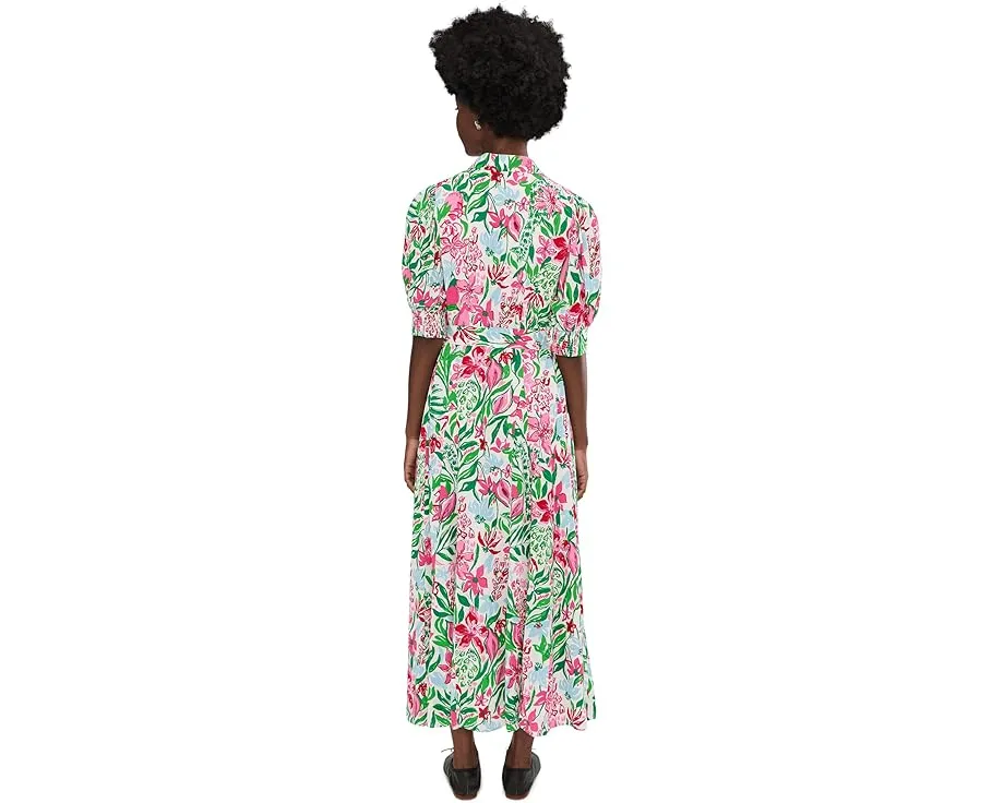 Платье-рубашка миди Larkyn Midi Shirtdress от Lilly Pulitzer с расклешенным подолом
