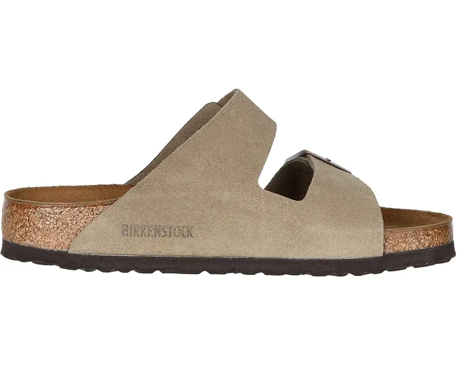Сандалии Birkenstock Arizona из замши с пробковой стелькой