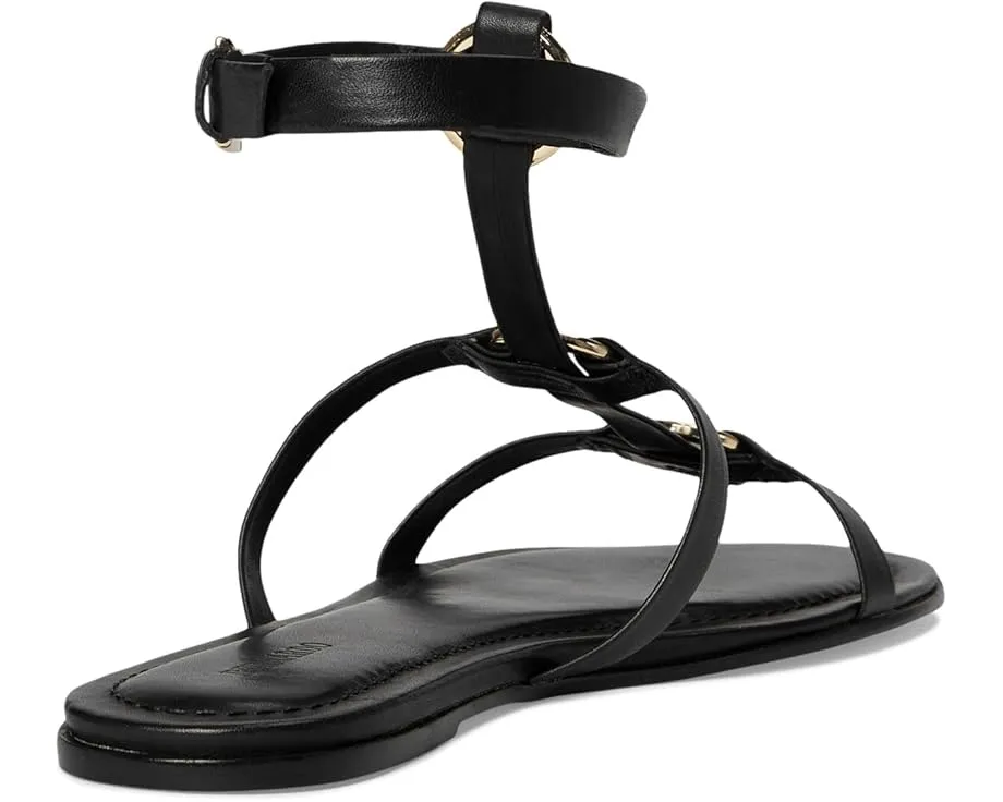 Сандалии Bernardo Hera без каблука Т-образные с миндалевидным носком и регулируемой пряжкой