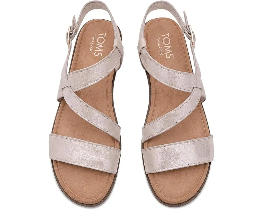 Сандалии TOMS Mar на мини-платформе с асимметричным ремешком