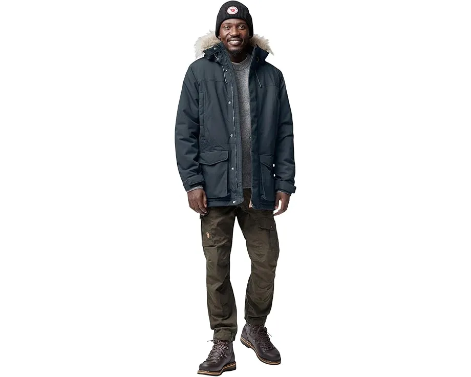 Парка Fjällräven Nuuk Lite с капюшоном и съемным мехом