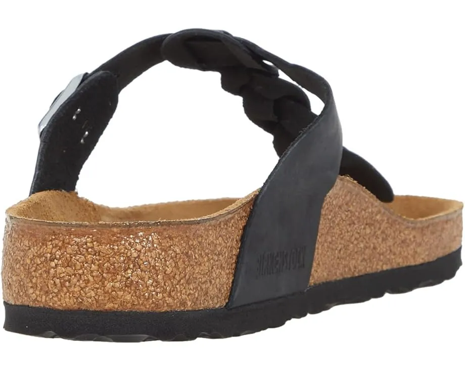 Сланцы Gizeh Braided из промасленной кожи с пробковой стелькой от Birkenstock