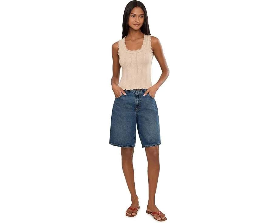 Топ Pointelle Rib Ella Tank NIC+ZOE с ажурной резинкой