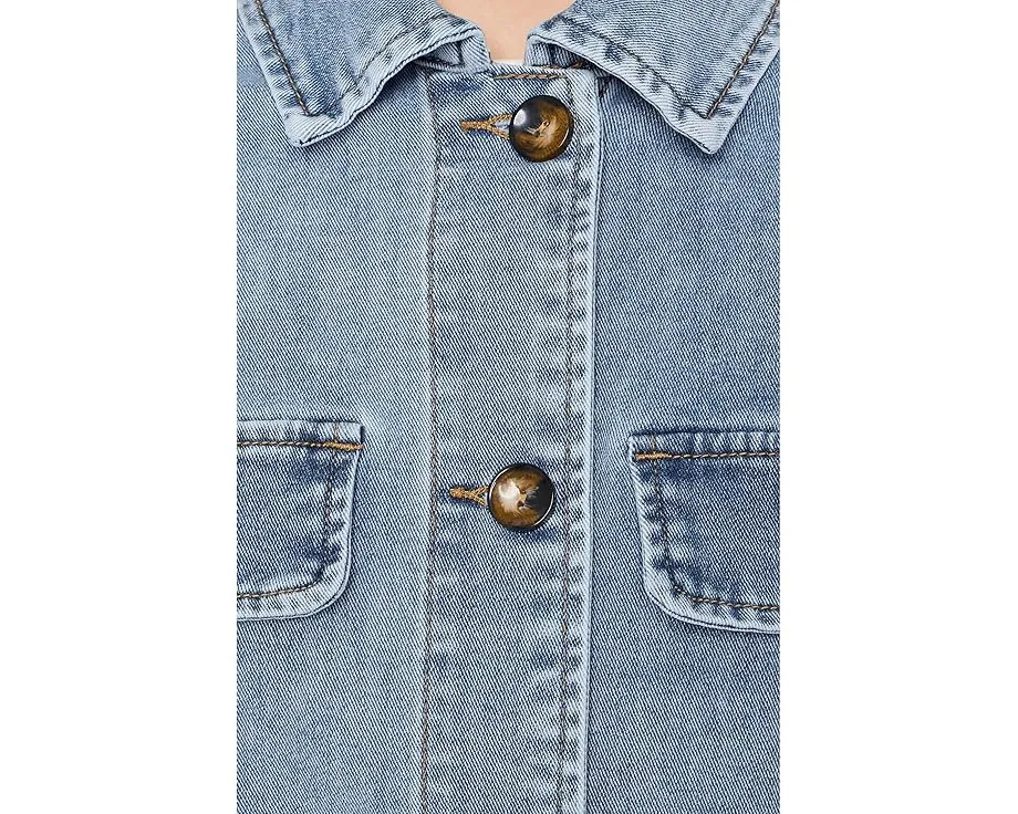 Джинсовая куртка KUT from the Kloth Callista oversize с накладными карманами