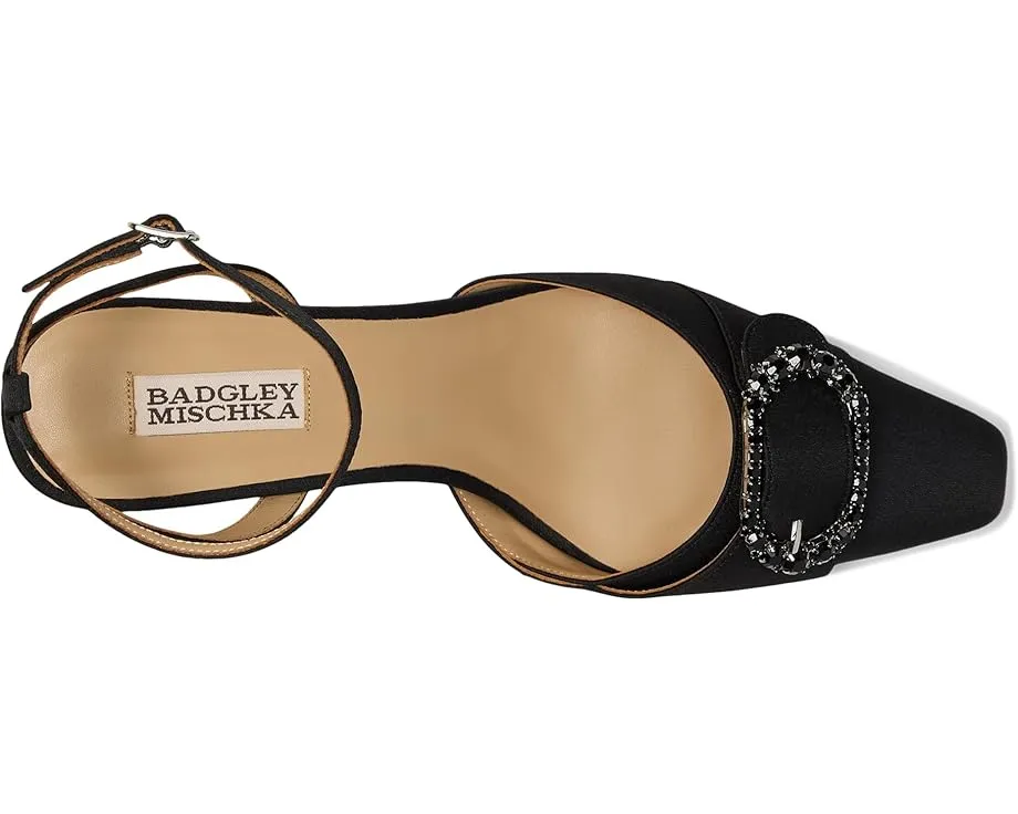 Босоножки Badgley Mischka Odesza на низком каблуке с кристаллами