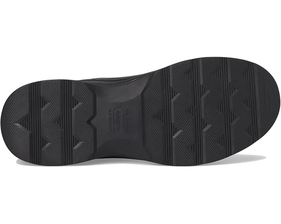 Зимние кожаные ботильоны Alegria Jerica на низком квадратном каблуке с молнией сзади