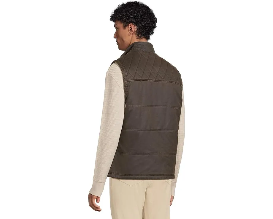 Johnston & Murphy жилет Antique Cotton Channel Quilted в винтажном стиле с простежкой