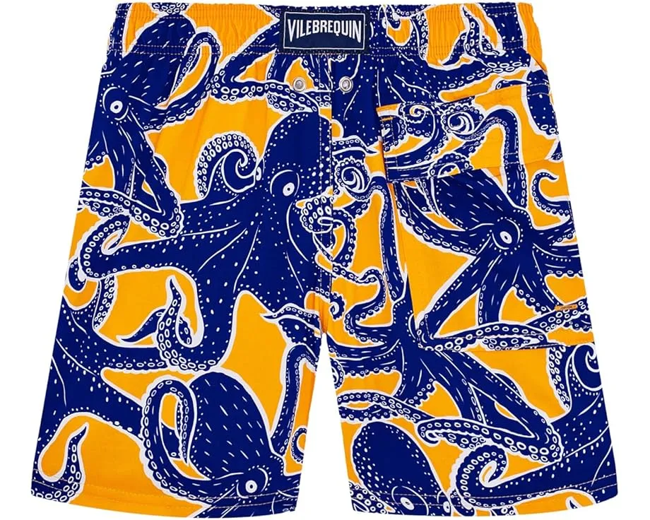 Детские плавки Vilebrequin Poulpes Stretch с рисунком осьминога