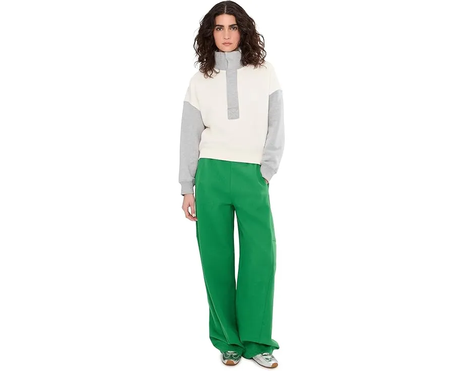 Свитшот Free People Color-Block Timeless из флиса с эффектом burnout
