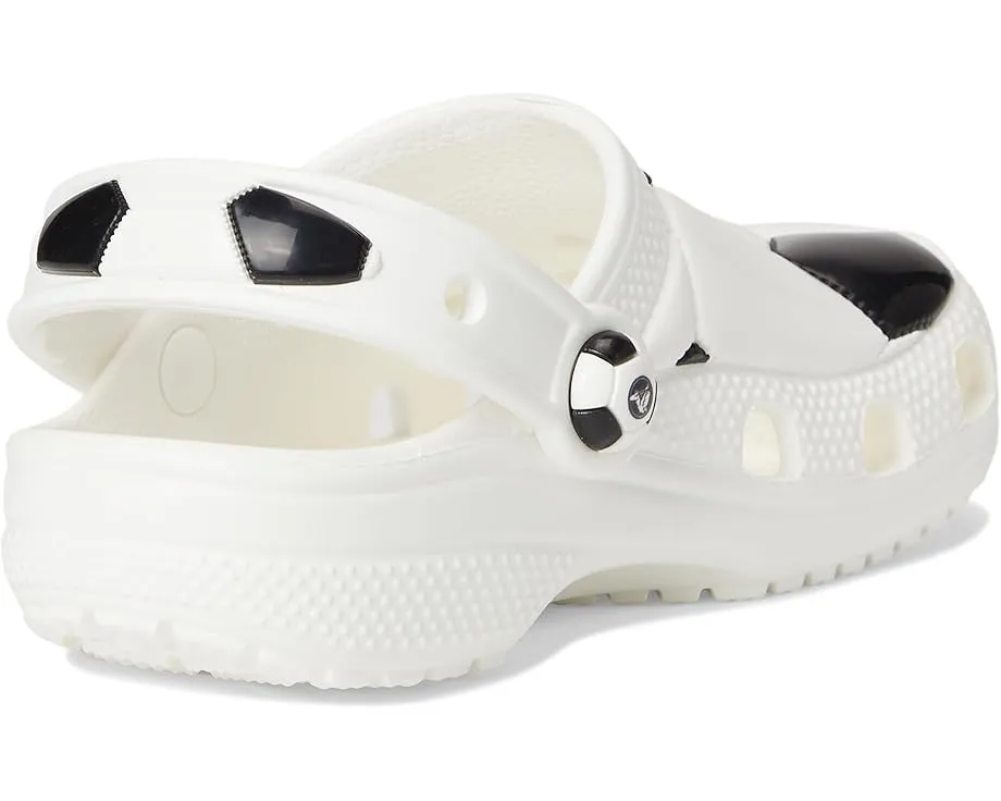 Crocs спортивные сабо Classic для малышей с футбольным принтом