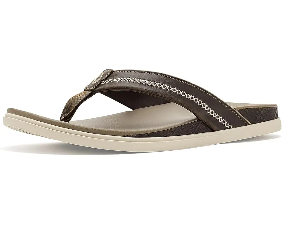 Сандалии Shoreline из натуральной кожи с рельефным узором OluKai