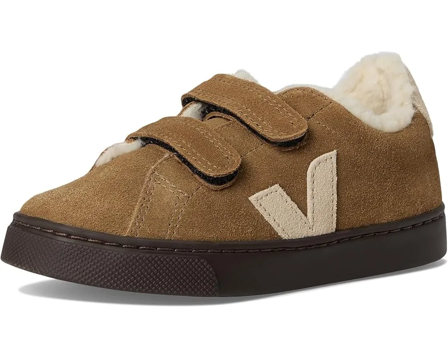 VEJA Kids Детские кроссовки Small Esplar из кожи и замши на липучках