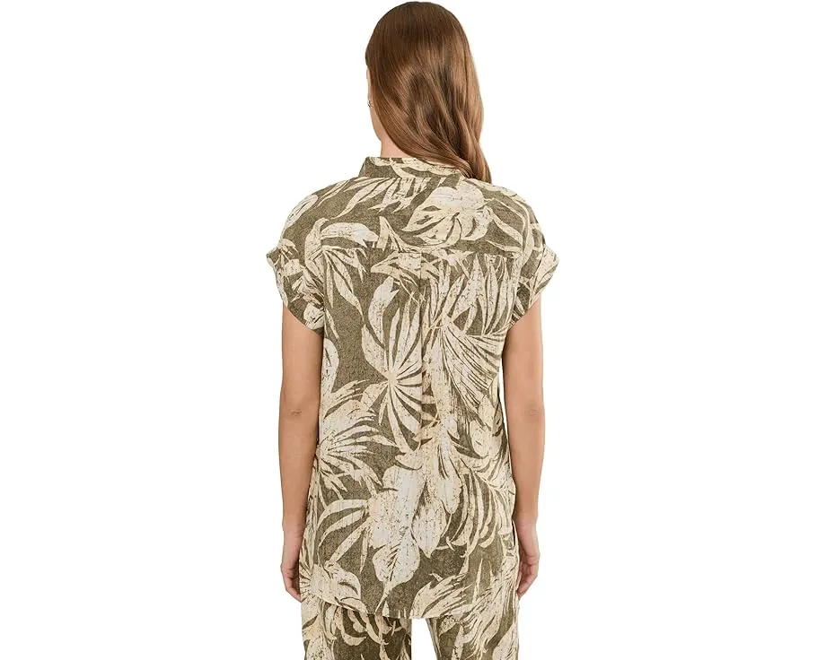 Рубашка с коротким рукавом свободного кроя с принтом Lauren Ralph Lauren petite