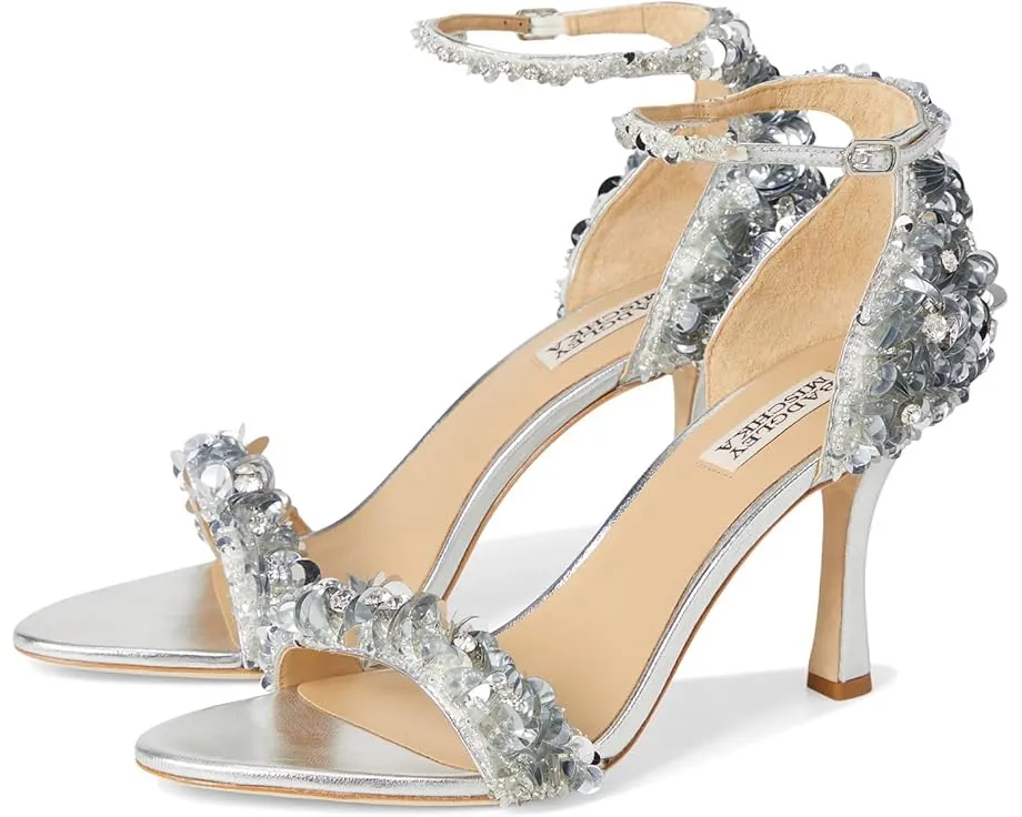 Босоножки Badgley Mischka Venus на шпильке с кристаллами и перекрестными ремешками