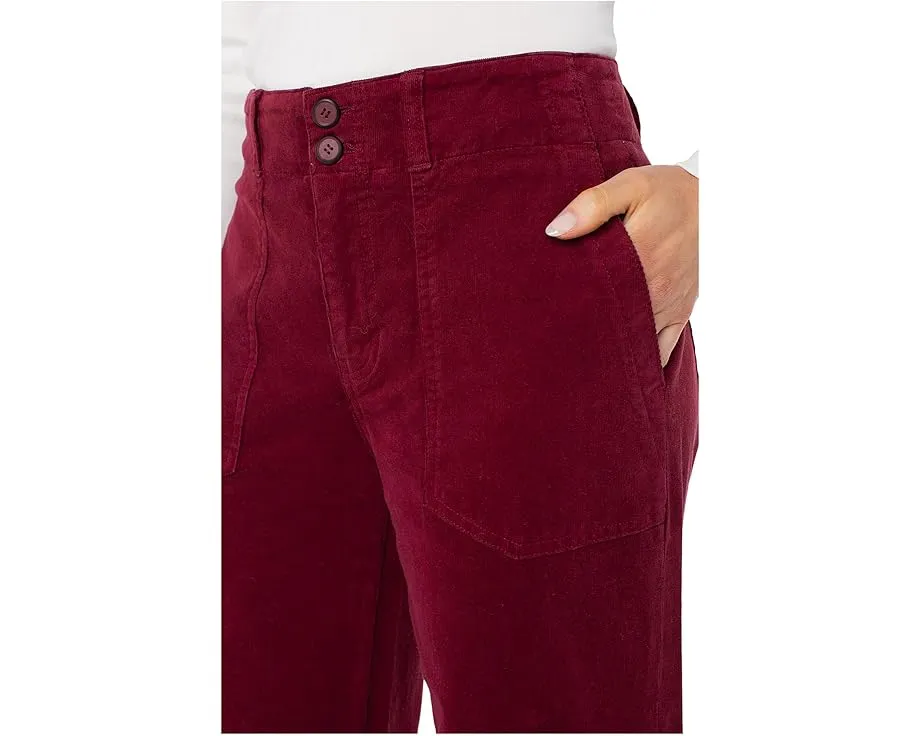 Широкие брюки Liverpool Los Angeles Utility Pocket из вельвета