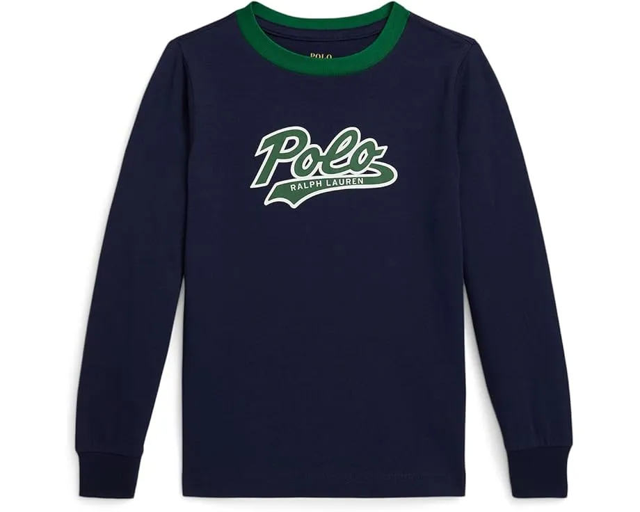 Футболка Polo Ralph Lauren Kids с длинным рукавом и логотипом для малышей