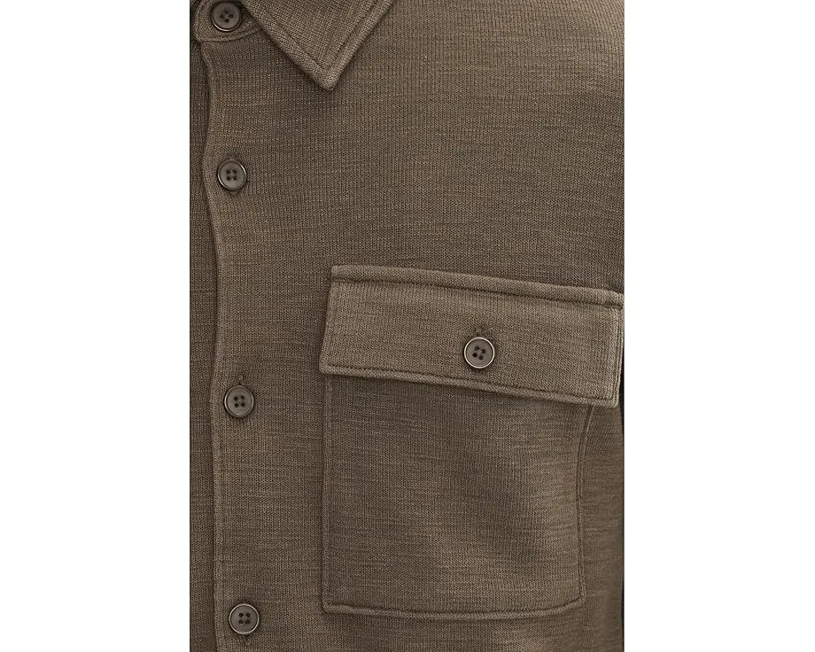 Куртка-рубашка Vince с двойным переплетением и накладными карманами